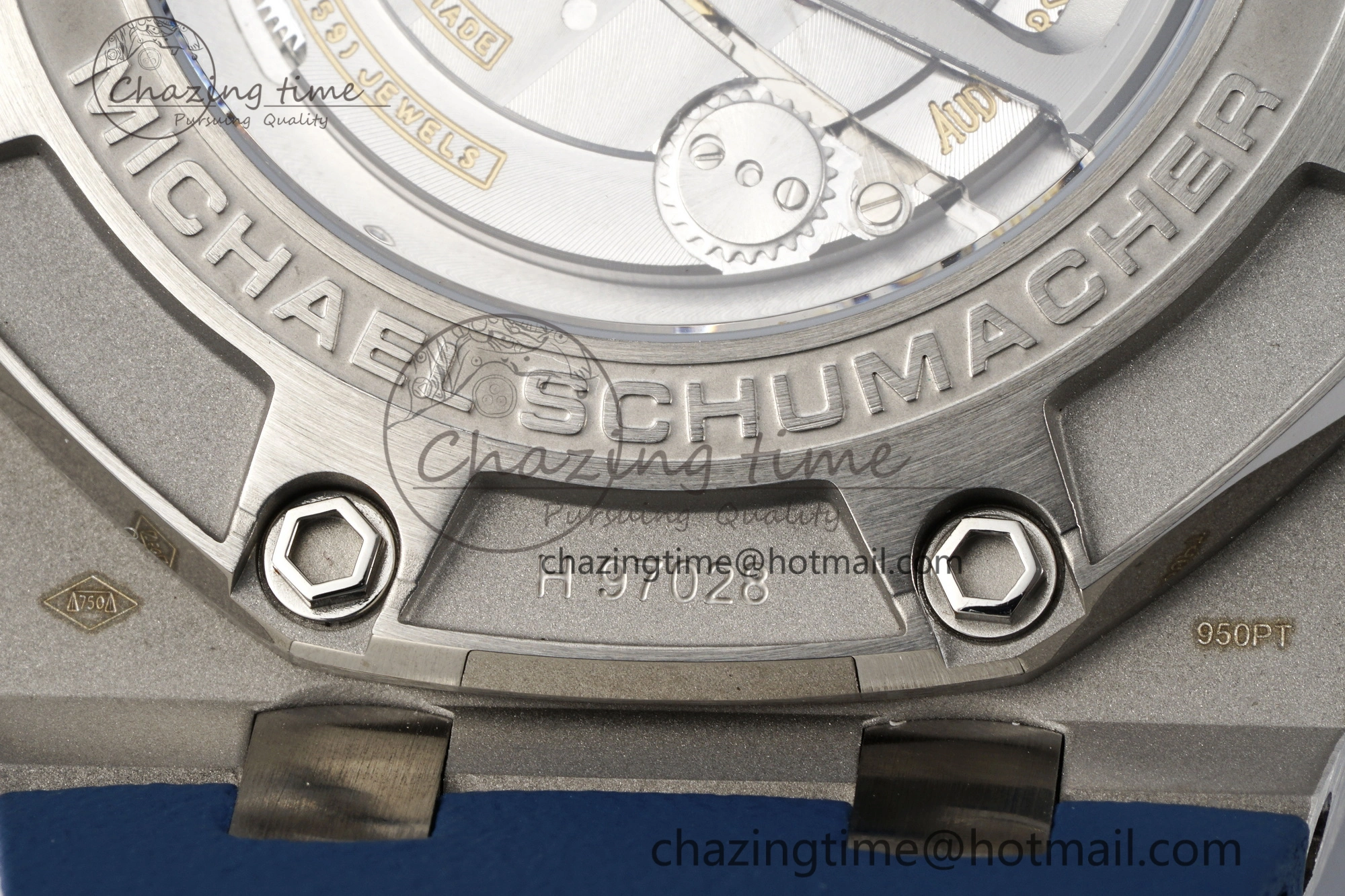 Functional Royal Oak Offshore 44mm SS Michael Schumacher Blue 1:1 JJF Best Edition A 4649