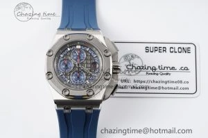 Functional Royal Oak Offshore 44mm SS Michael Schumacher Blue 1:1 JJF Best Edition A 4649