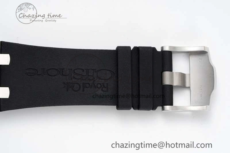 Sophisticated Royal Oak Offshore 44mm SS RSF 1:1 Best Edition White Dial on Black Rubber Strap A 4757