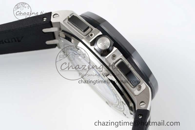 Sophisticated Royal Oak Offshore 44mm SS RSF 1:1 Best Edition White Dial on Black Rubber Strap A 4757