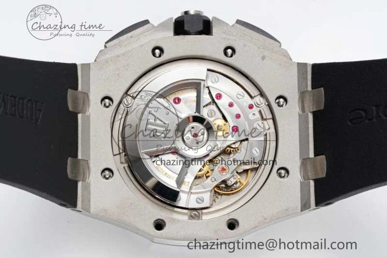 Sophisticated Royal Oak Offshore 44mm SS RSF 1:1 Best Edition White Dial on Black Rubber Strap A 4757
