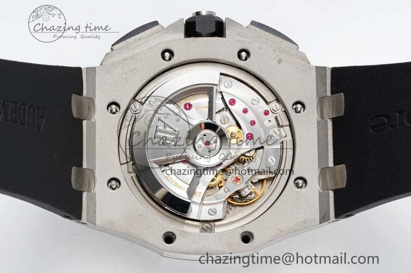 Sophisticated Royal Oak Offshore 44mm SS RSF 1:1 Best Edition White Dial on Black Rubber Strap A 4757