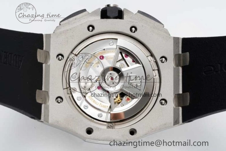 Sophisticated Royal Oak Offshore 44mm SS RSF 1:1 Best Edition White Dial on Black Rubber Strap A 4757