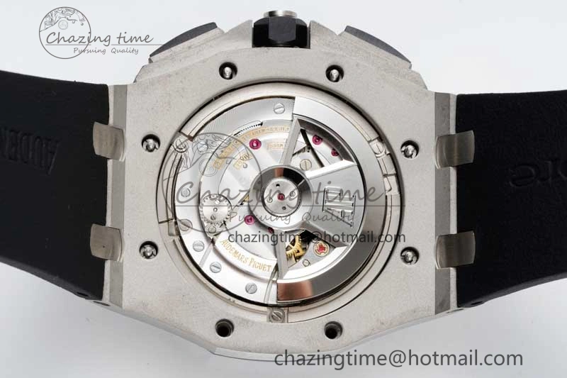 Sophisticated Royal Oak Offshore 44mm SS RSF 1:1 Best Edition White Dial on Black Rubber Strap A 4757