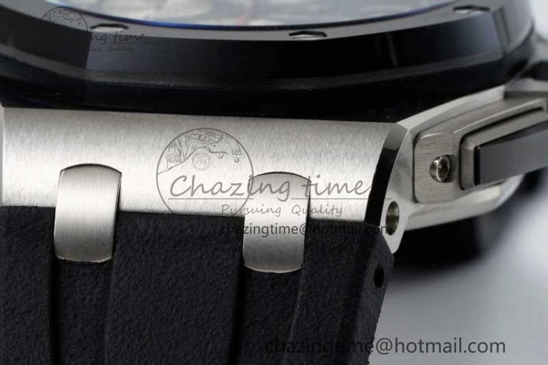 Sophisticated Royal Oak Offshore 44mm SS RSF 1:1 Best Edition White Dial on Black Rubber Strap A 4757