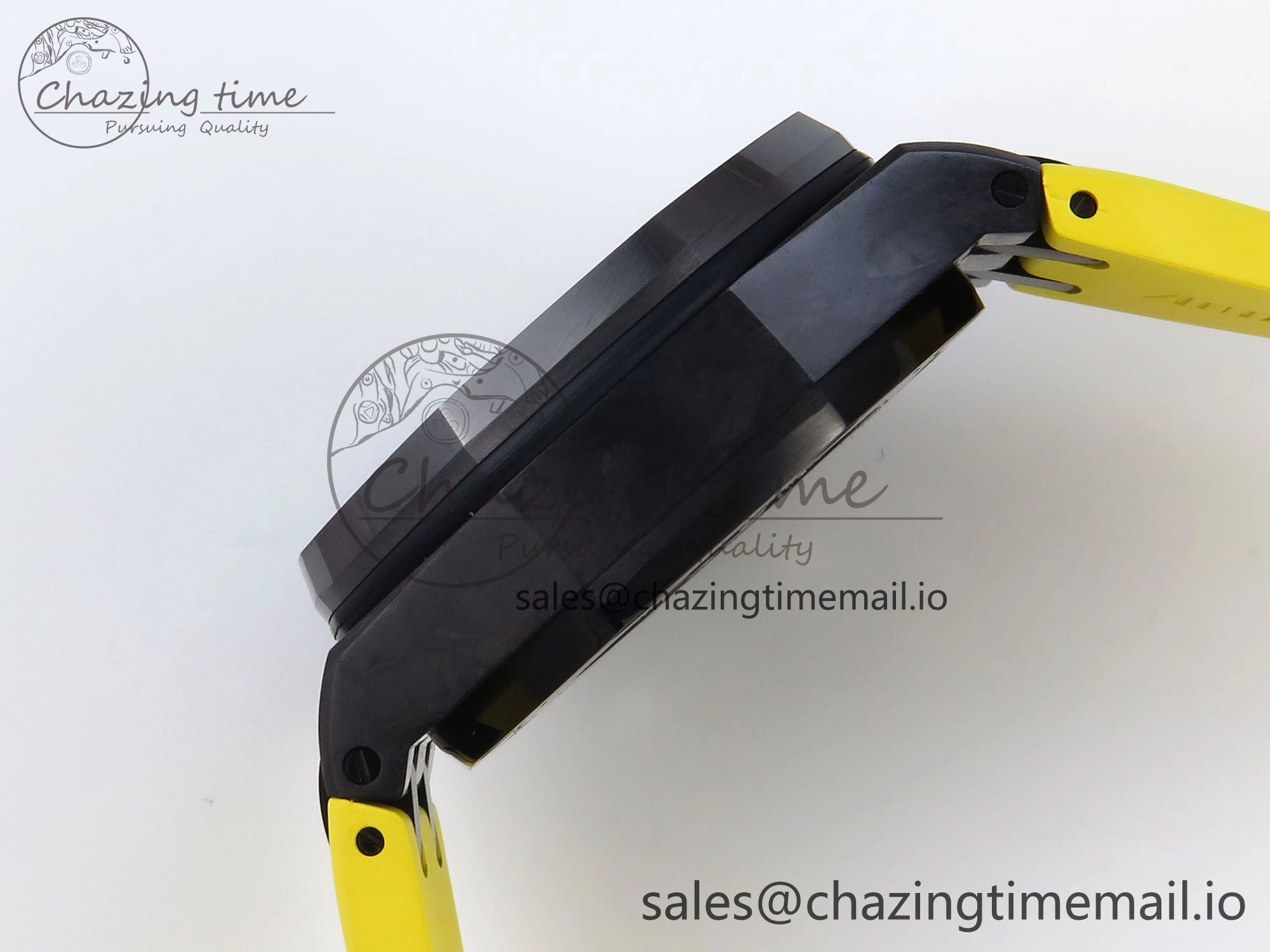 Royal Oak Offshore 44mm SS TKF 1:1 Best Edition Black Yellow Dial on Yellow Rubber Strap A SunProtective 4318