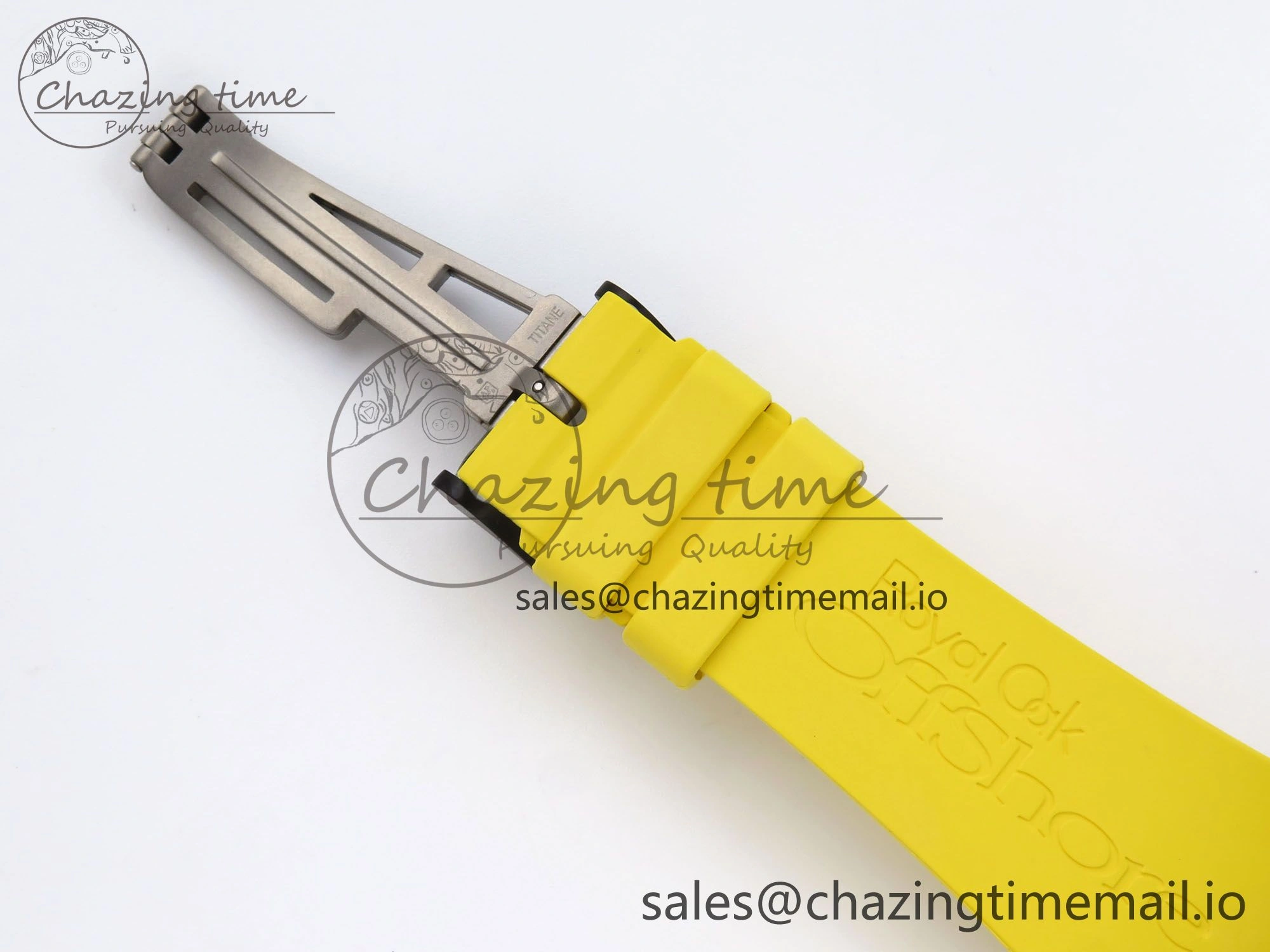 Royal Oak Offshore 44mm SS TKF 1:1 Best Edition Black Yellow Dial on Yellow Rubber Strap A SunProtective 4318