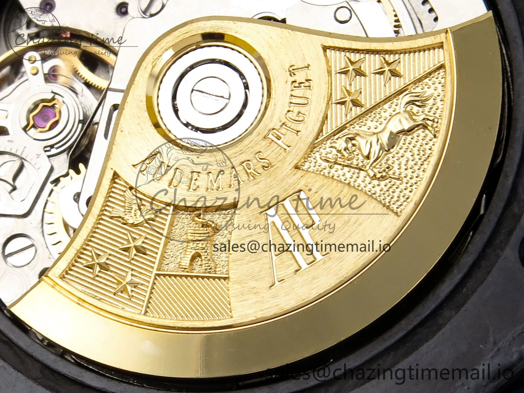 Royal Oak Offshore 44mm SS TKF 1:1 Best Edition Black Yellow Dial on Yellow Rubber Strap A SunProtective 4318
