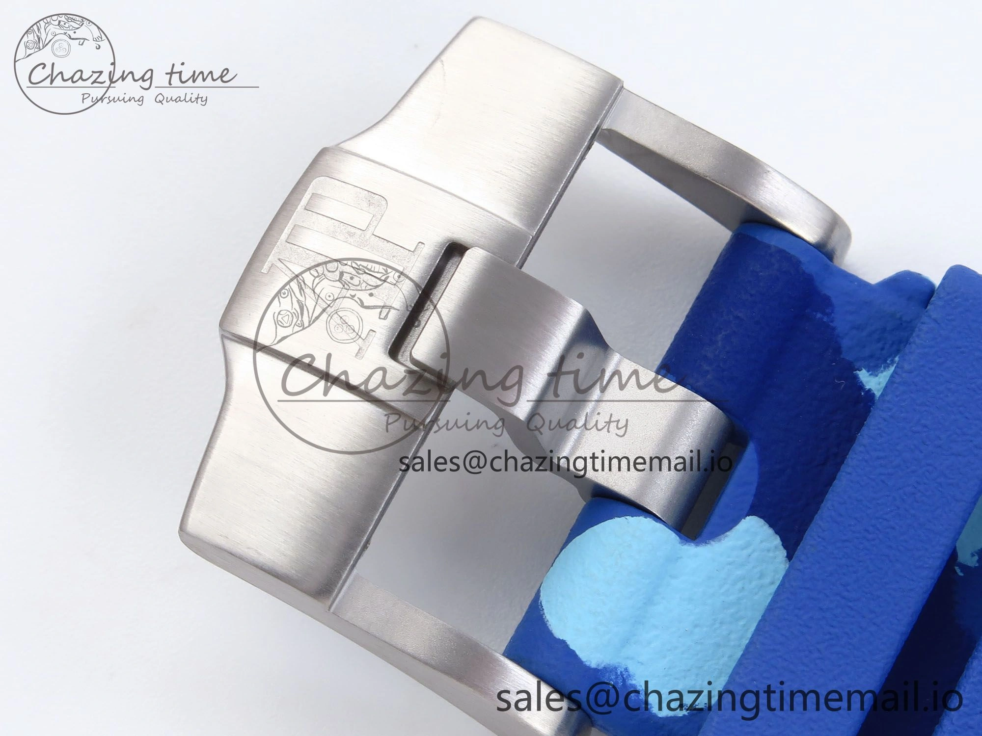 Royal Oak Offshore 44mm SS TKF 1:1 Best Edition Blue Dial on Blue Camou Rubber Strap A Cozy 4362