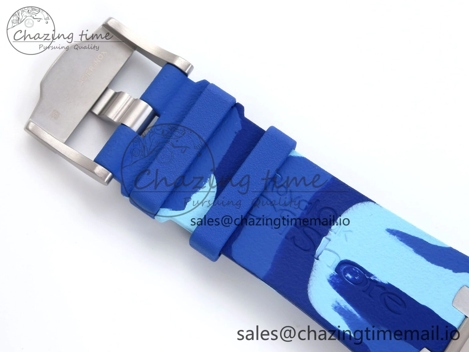 Royal Oak Offshore 44mm SS TKF 1:1 Best Edition Blue Dial on Blue Camou Rubber Strap A Cozy 4362