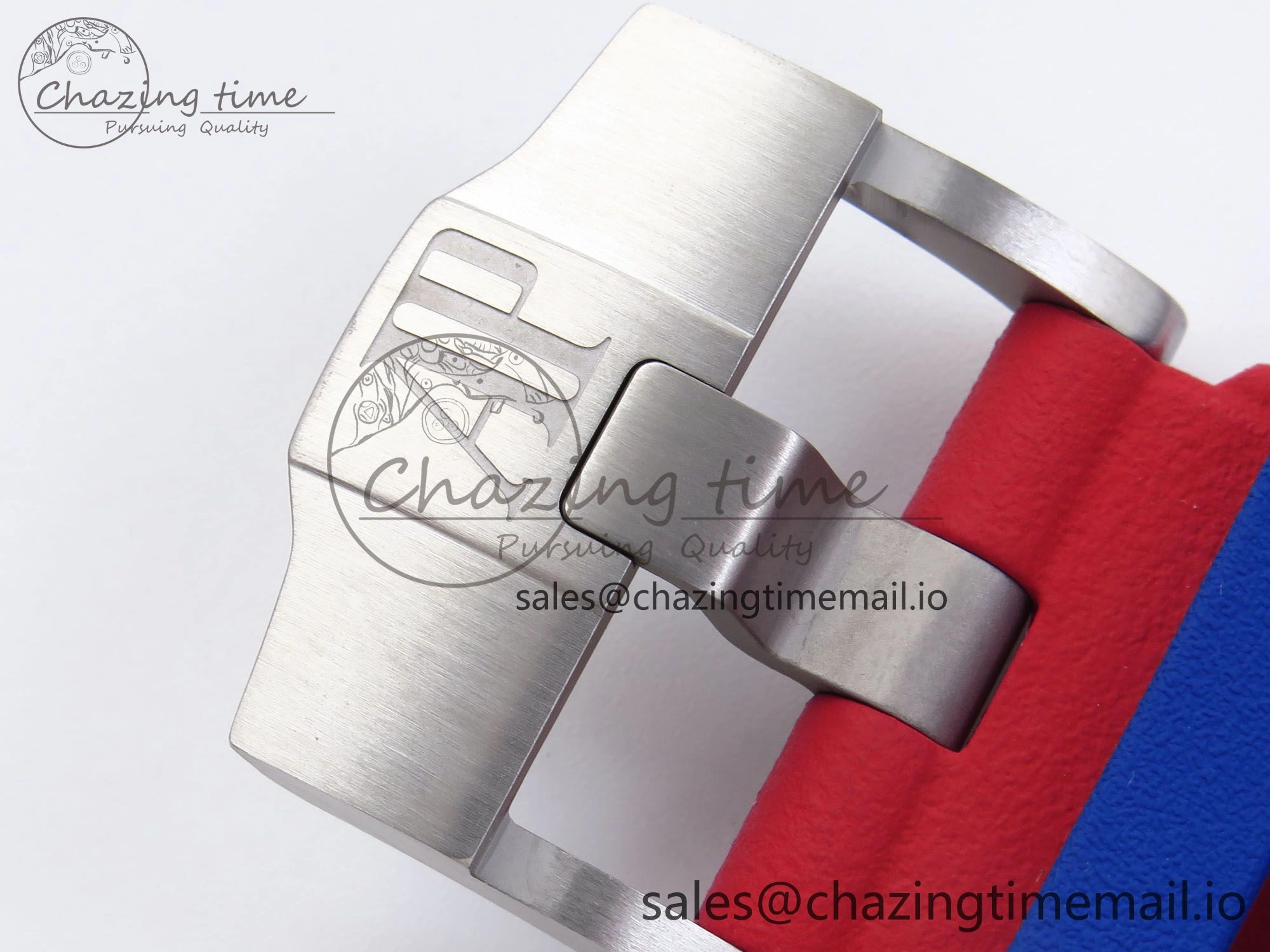 Attractive Royal Oak Offshore 44mm SS TKF 1:1 Best Edition Blue Red Dial on Blue Red Rubber Strap A 4361