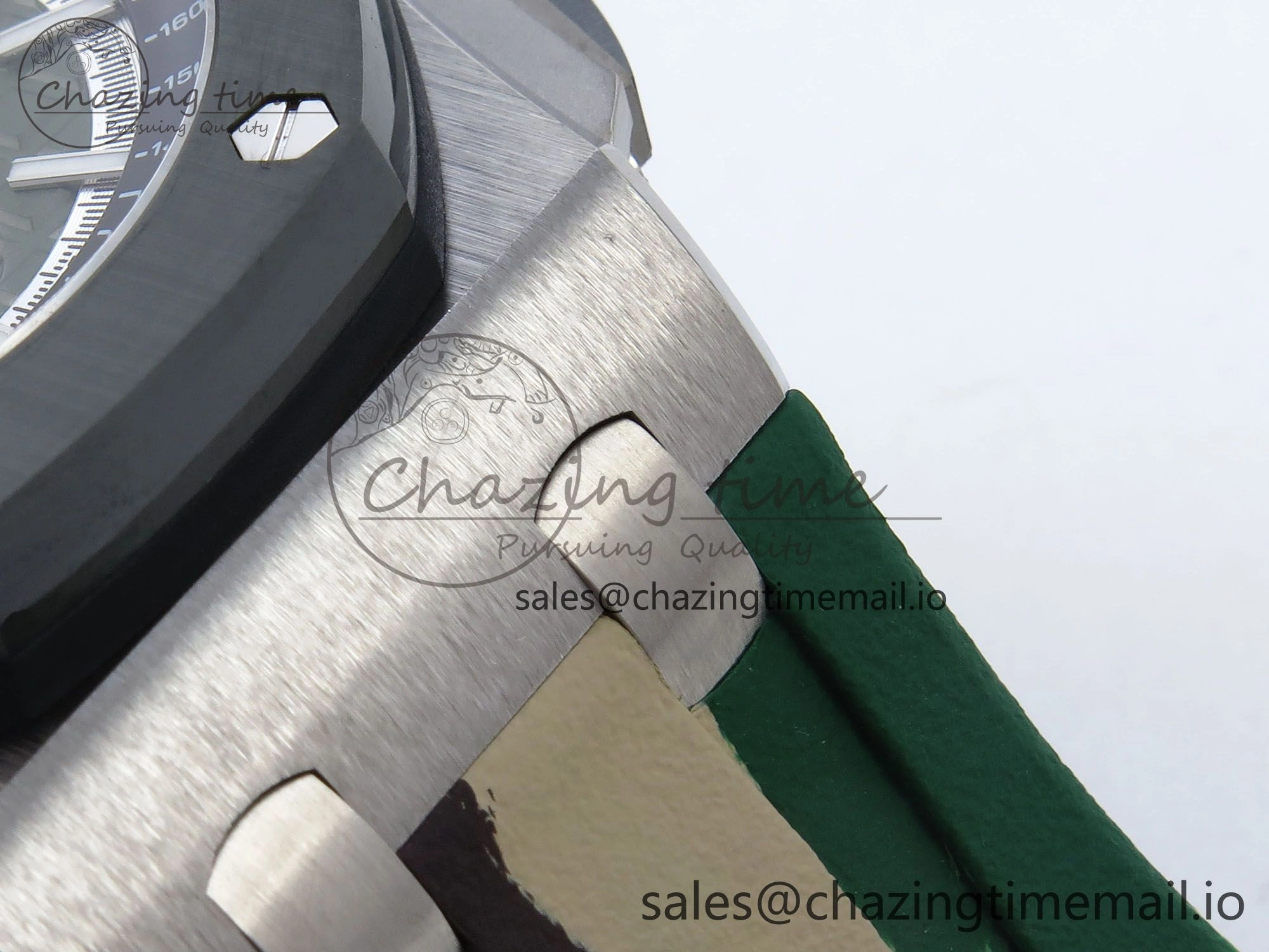 Sporty Royal Oak Offshore 44mm SS TKF 1:1 Best Edition Green Dial on Green Camou Rubber Strap A 4358
