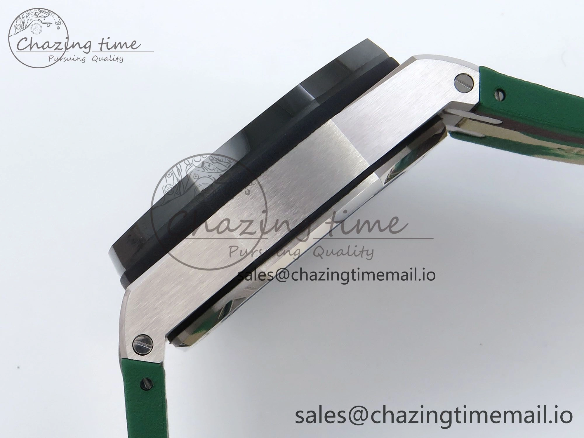 Sporty Royal Oak Offshore 44mm SS TKF 1:1 Best Edition Green Dial on Green Camou Rubber Strap A 4358