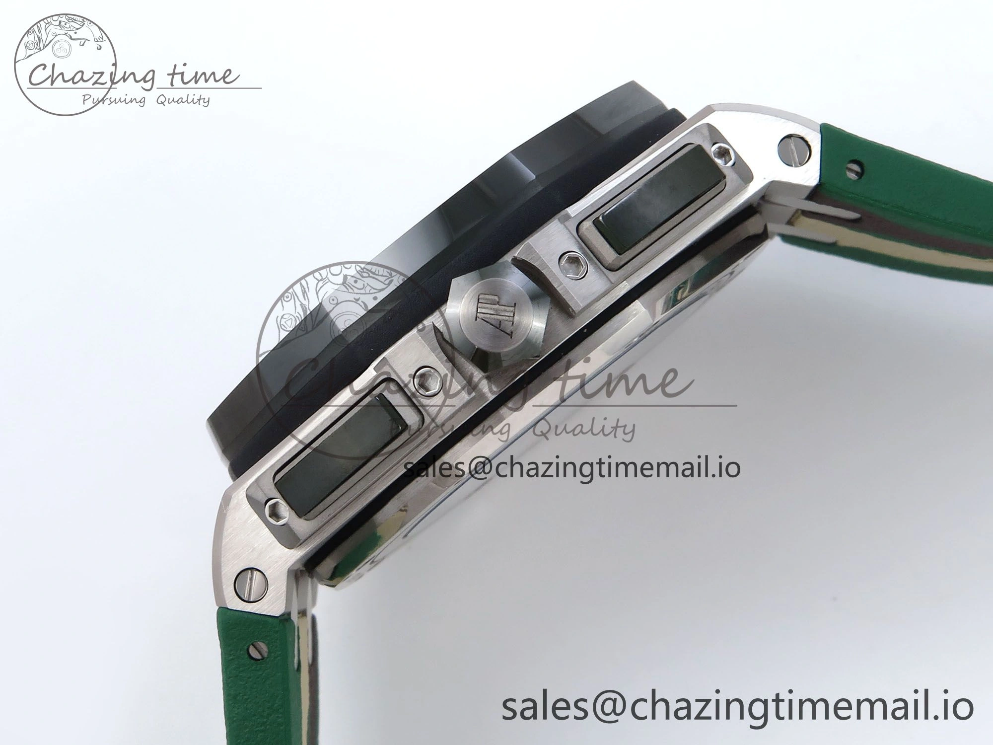 Sporty Royal Oak Offshore 44mm SS TKF 1:1 Best Edition Green Dial on Green Camou Rubber Strap A 4358