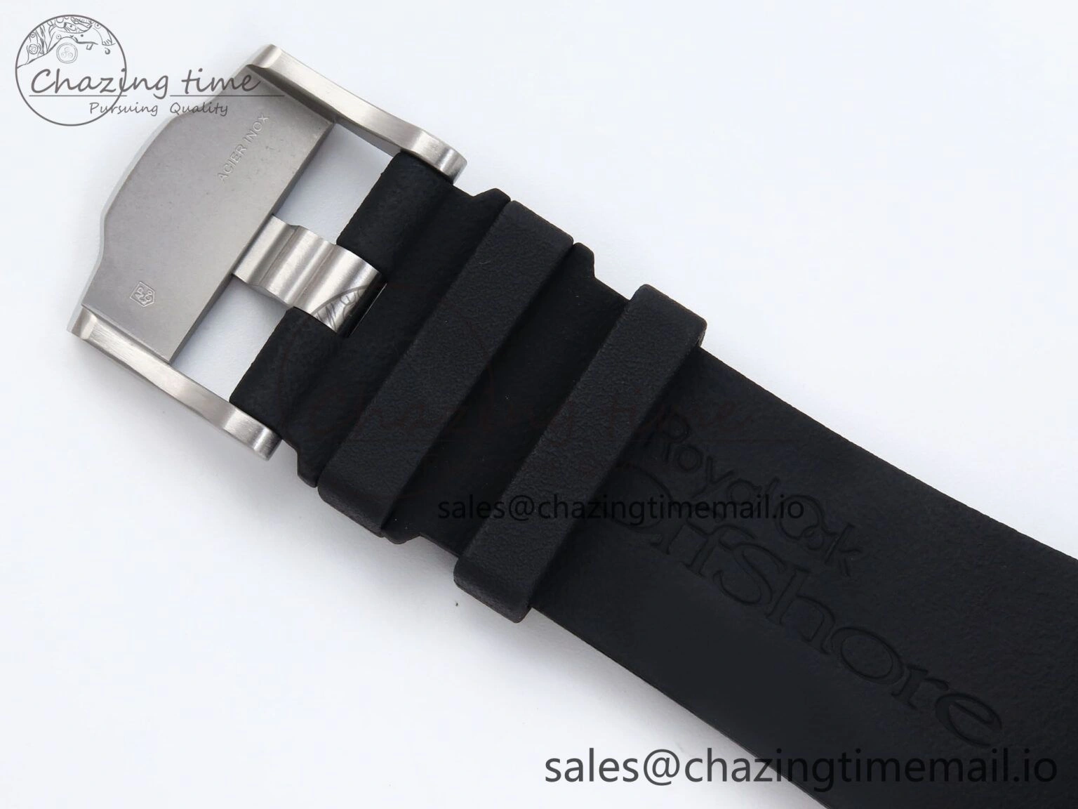 Royal Oak Offshore 44mm SS TKF 1:1 Best Edition White Dial on Black Rubber Strap A Colorful 4375