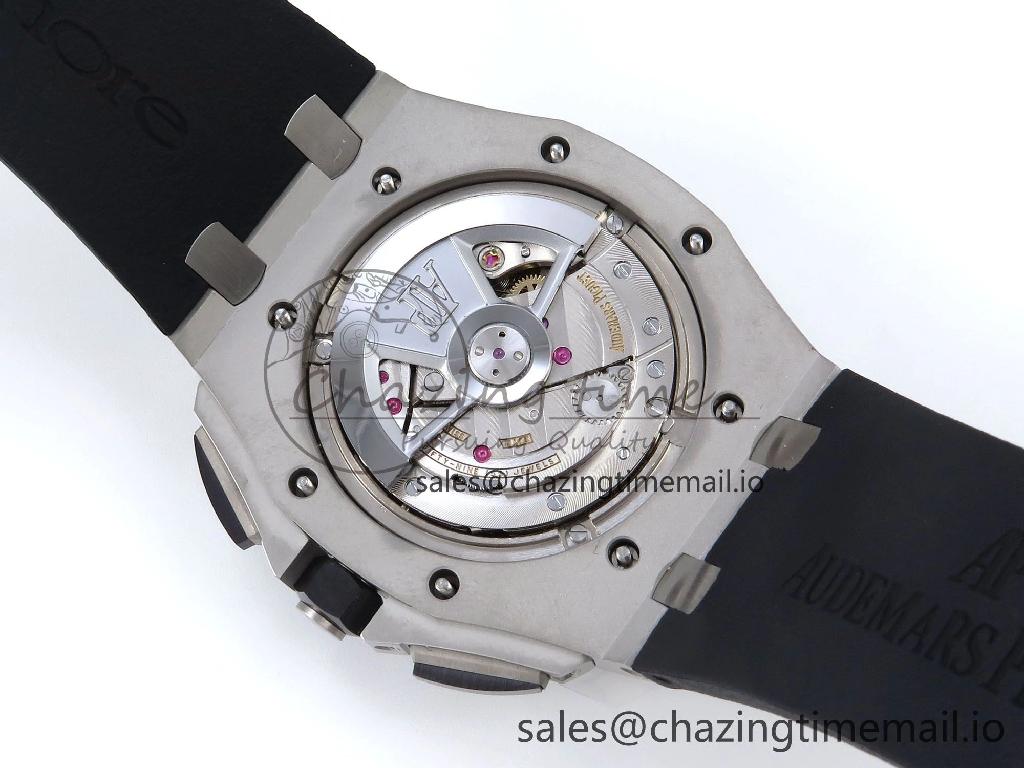 Royal Oak Offshore 44mm SS TKF 1:1 Best Edition White Dial on Black Rubber Strap A Colorful 4375