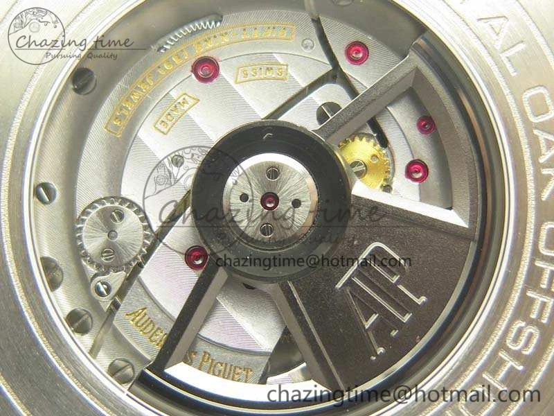 Minimalist Royal Oak Offshore 44mm SS Updated Black Ceramic Bezel JF 1:1 Best Edition On White Rubber Strap A 4959