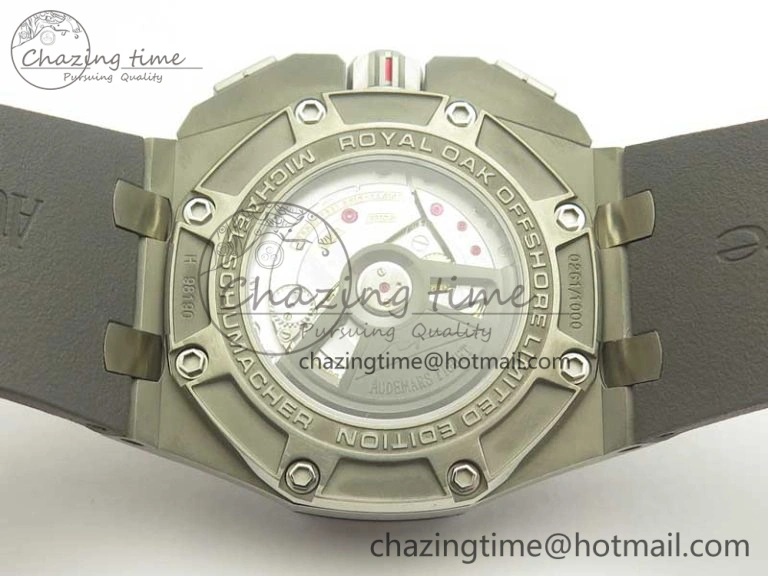 Royal Oak Offshore 44mm Titanium Michael Schumacher 1:1 JF Best Edition A3126 (Free XS Strap) V2 w  Cyclops ZipUp 4914