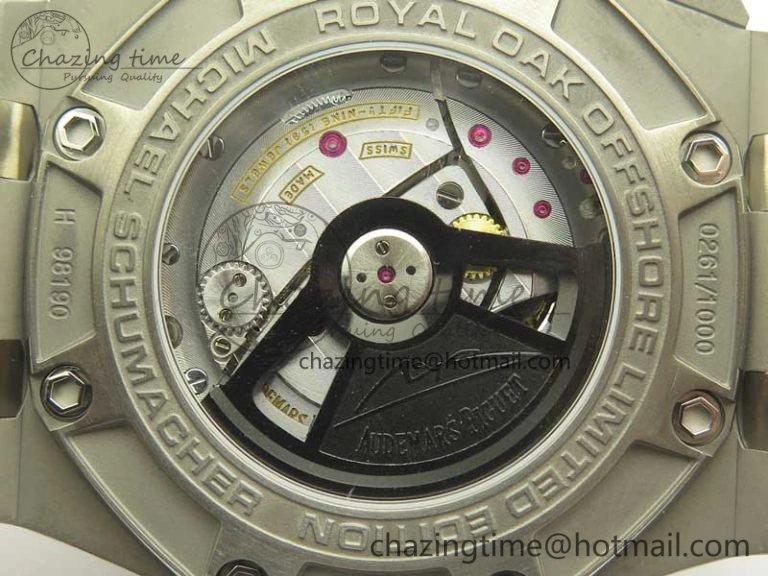 Royal Oak Offshore 44mm Titanium Michael Schumacher 1:1 JF Best Edition A3126 (Free XS Strap) V2 w  Cyclops ZipUp 4914