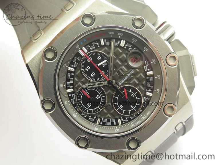 Royal Oak Offshore 44mm Titanium Michael Schumacher 1:1 JF Best Edition A3126 (Free XS Strap) V2 w  Cyclops ZipUp 4914