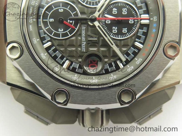 Royal Oak Offshore 44mm Titanium Michael Schumacher 1:1 JF Best Edition A3126 (Free XS Strap) V2 w  Cyclops ZipUp 4914