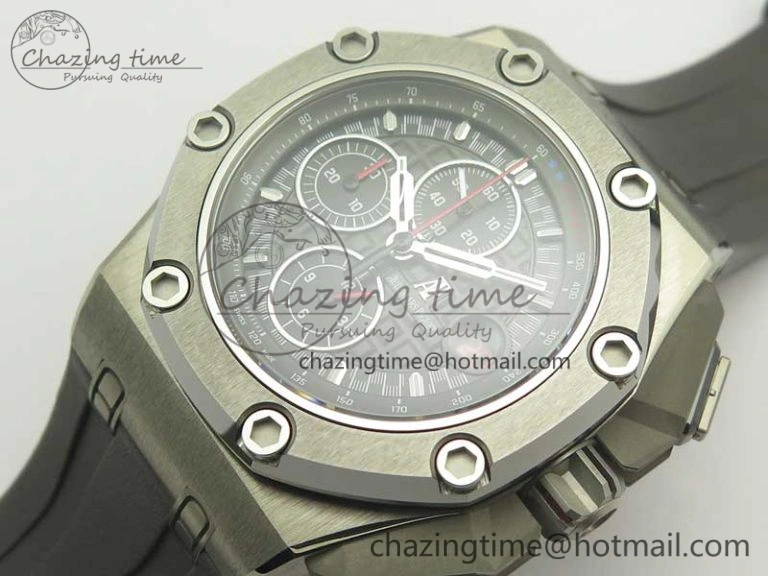 Royal Oak Offshore 44mm Titanium Michael Schumacher 1:1 JF Best Edition A3126 (Free XS Strap) V2 w  Cyclops ZipUp 4914