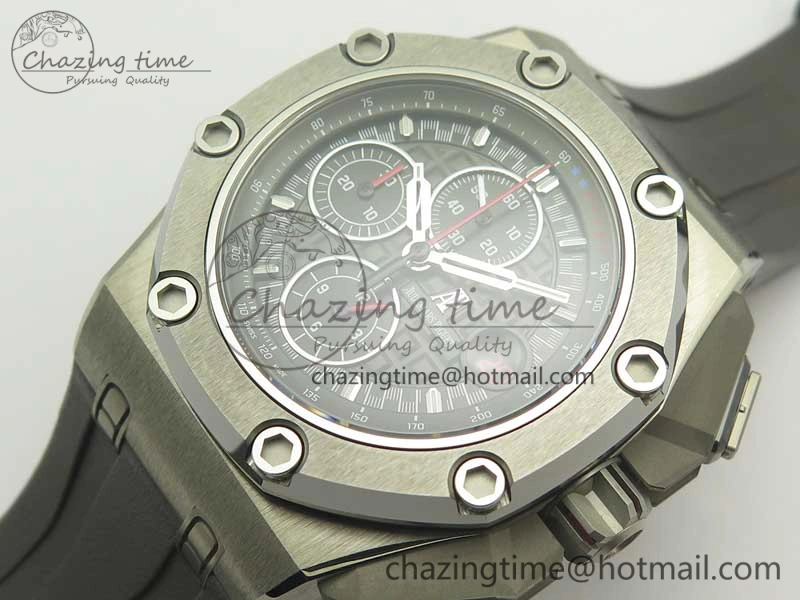 Royal Oak Offshore 44mm Titanium Michael Schumacher 1:1 JF Best Edition A3126 (Free XS Strap) V2 w  Cyclops ZipUp 4914