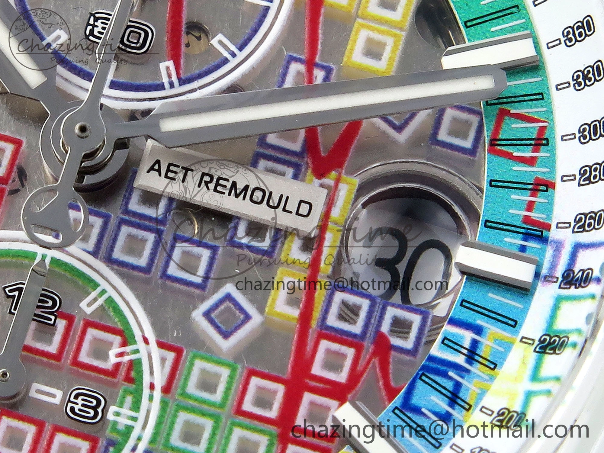 MultiPurpose Royal Oak Offshore 44mm Transparent APF Best Edition  Dial on Green Rubber Strap A 4579