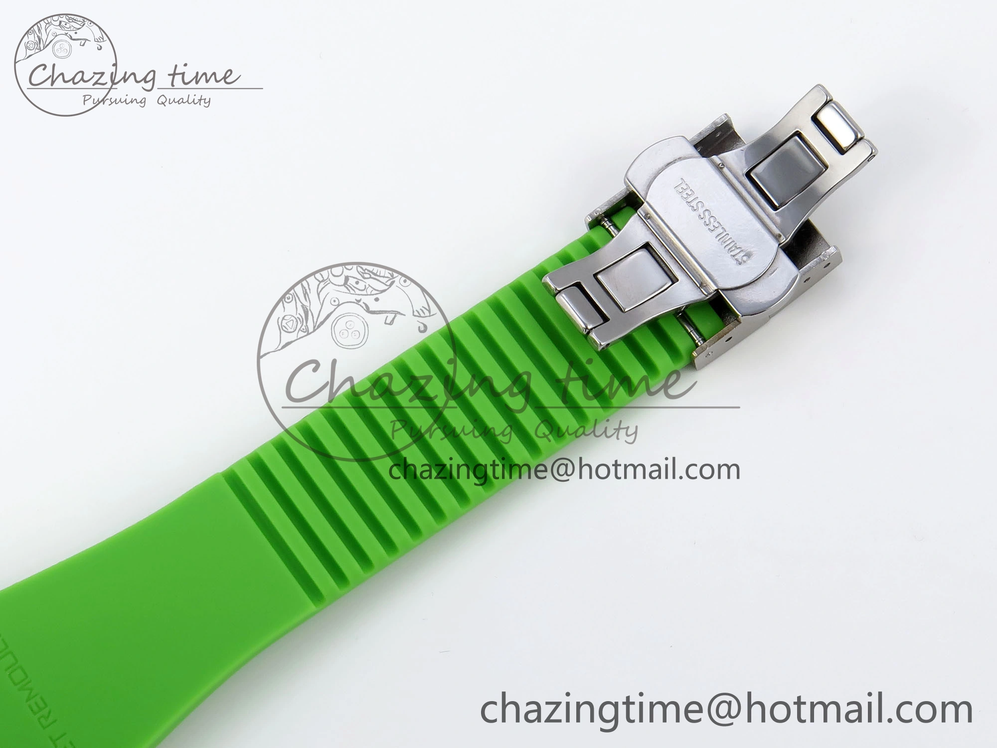 MultiPurpose Royal Oak Offshore 44mm Transparent APF Best Edition  Dial on Green Rubber Strap A 4579