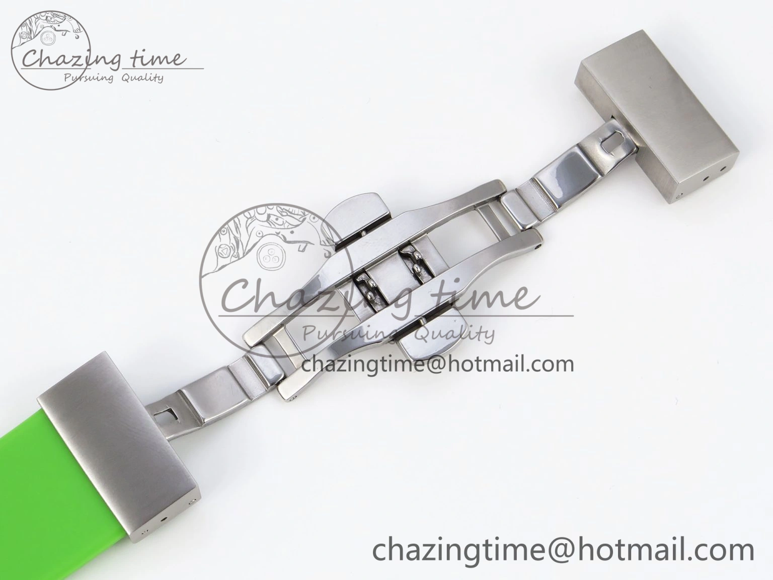 MultiPurpose Royal Oak Offshore 44mm Transparent APF Best Edition  Dial on Green Rubber Strap A 4579