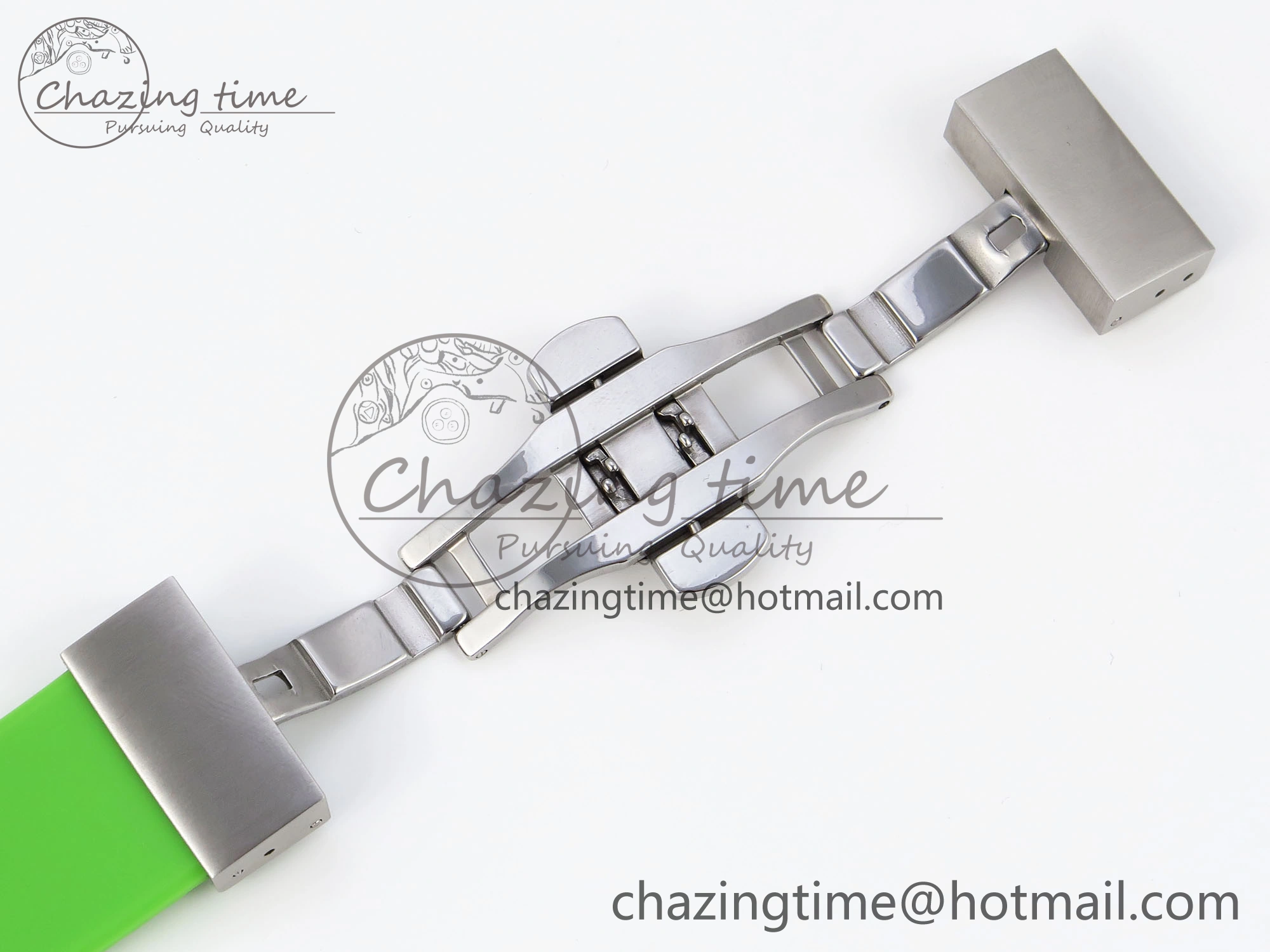 MultiPurpose Royal Oak Offshore 44mm Transparent APF Best Edition  Dial on Green Rubber Strap A 4579