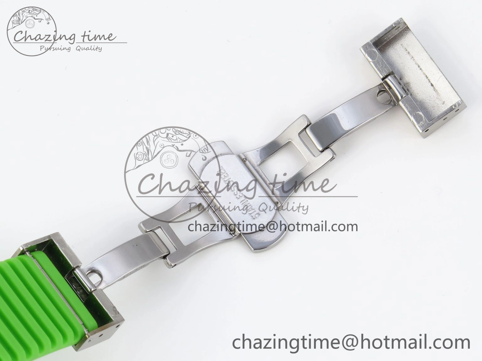MultiPurpose Royal Oak Offshore 44mm Transparent APF Best Edition  Dial on Green Rubber Strap A 4579