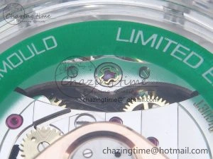 OnTrend Royal Oak Offshore 44mm Transparent APF Best Edition Green Dial on Green Rubber Strap A 4581