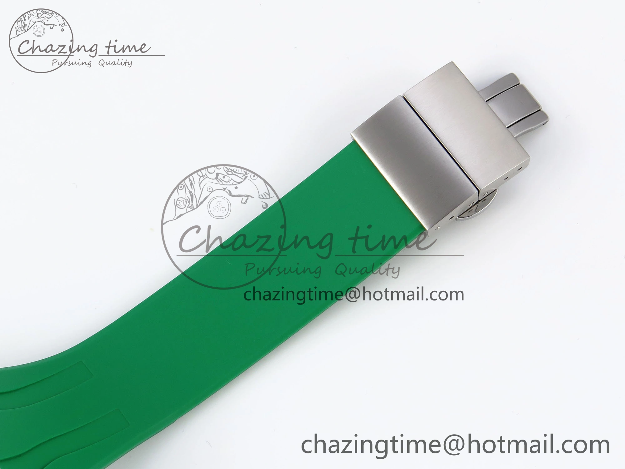 OnTrend Royal Oak Offshore 44mm Transparent APF Best Edition Green Dial on Green Rubber Strap A 4581