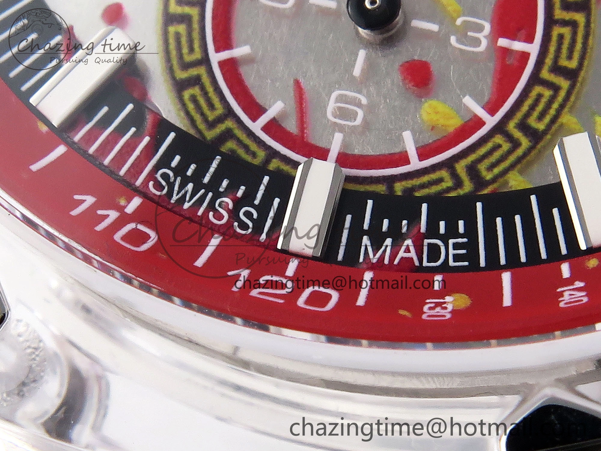 Breathable Royal Oak Offshore 44mm Transparent APF Best Edition Red Dial on White Rubber Strap A 4580