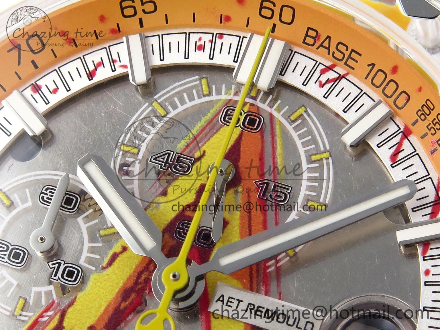 Royal Oak Offshore 44mm Transparent APF Best Edition Yellow Dial on Yellow Rubber Strap A WaterResistant 4583