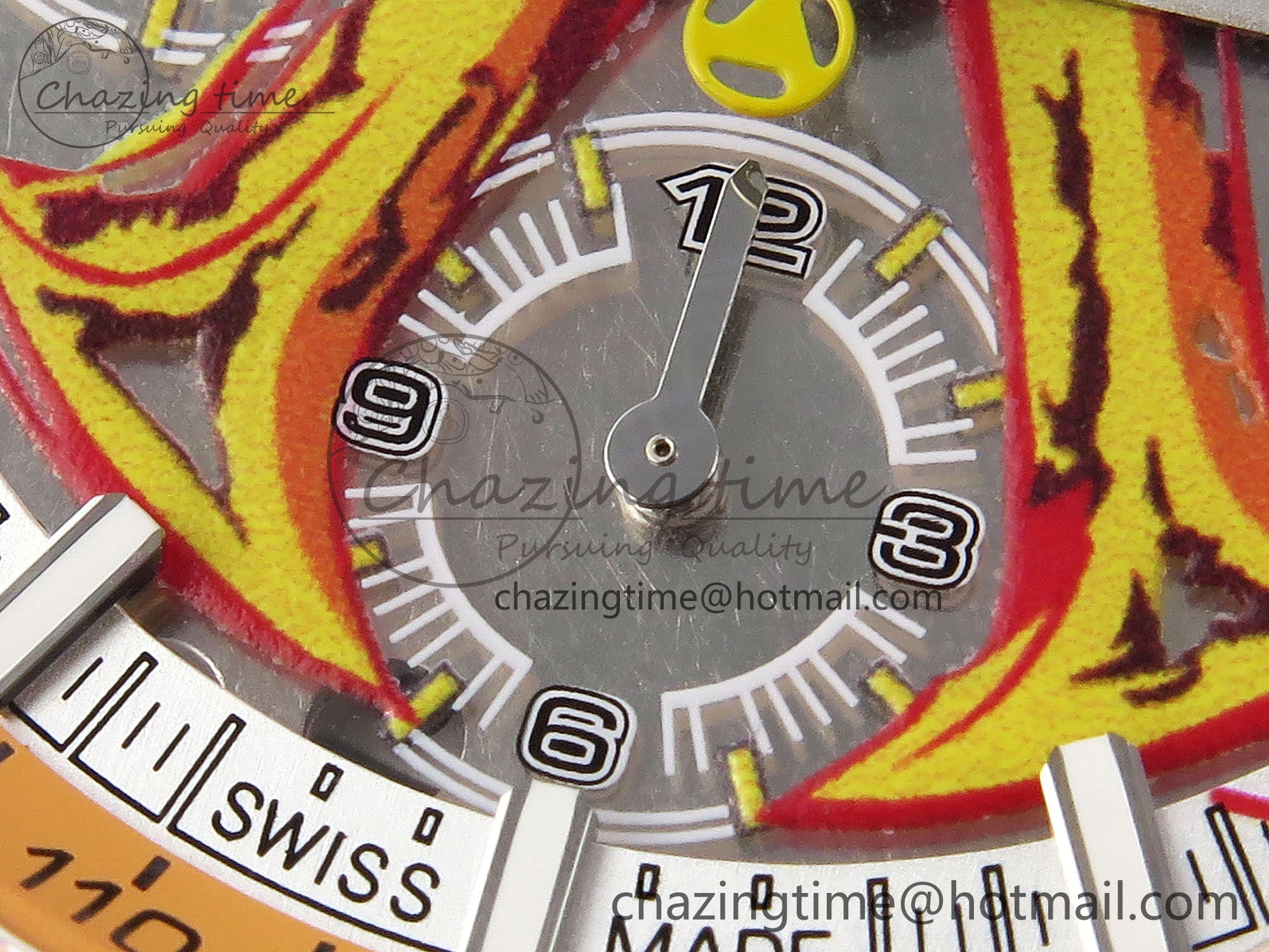 Royal Oak Offshore 44mm Transparent APF Best Edition Yellow Dial on Yellow Rubber Strap A WaterResistant 4583