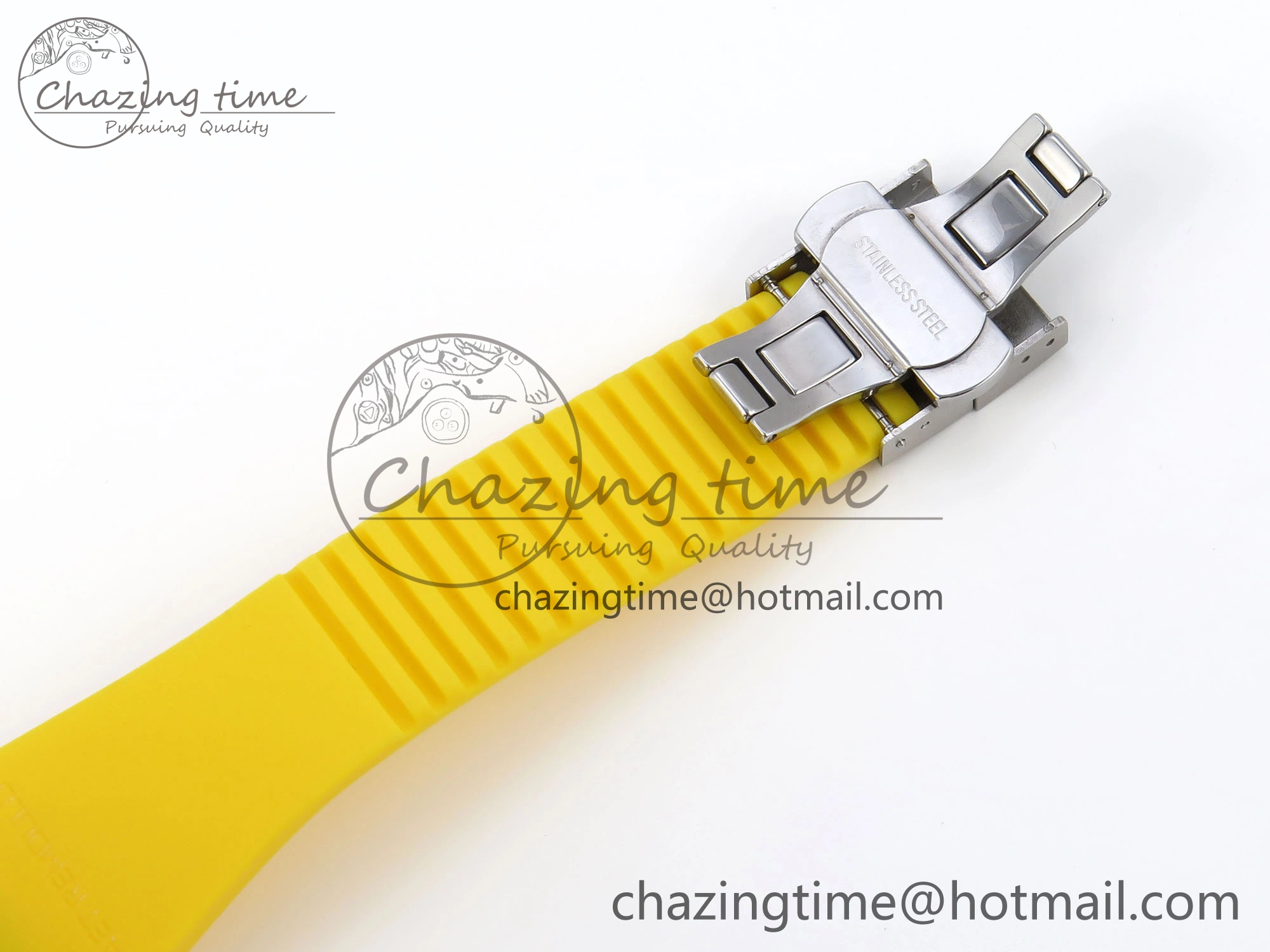 Royal Oak Offshore 44mm Transparent APF Best Edition Yellow Dial on Yellow Rubber Strap A WaterResistant 4583