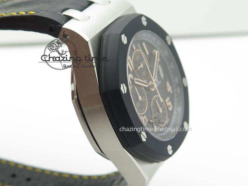 Stylish Royal Oak Offshore “57th Street” Rubberclad Bezel JF Best Edition On Leather Strap A 5124