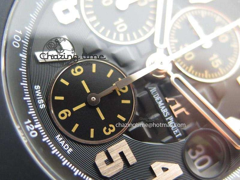 Stylish Royal Oak Offshore “57th Street” Rubberclad Bezel JF Best Edition On Leather Strap A 5124