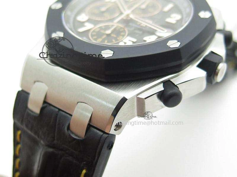 Stylish Royal Oak Offshore “57th Street” Rubberclad Bezel JF Best Edition On Leather Strap A 5124