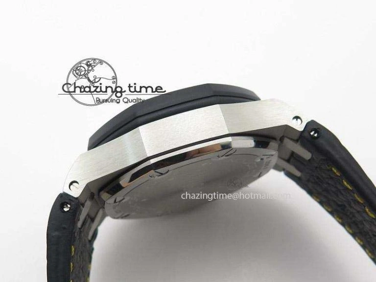 Stylish Royal Oak Offshore “57th Street” Rubberclad Bezel JF Best Edition On Leather Strap A 5124