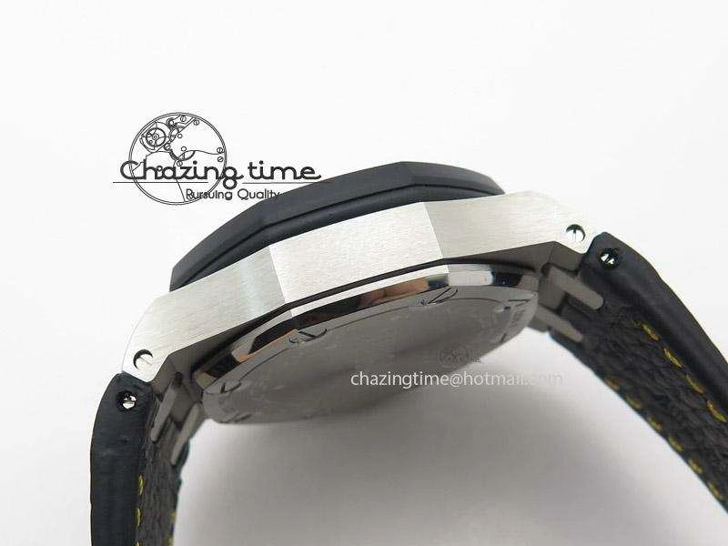 Stylish Royal Oak Offshore “57th Street” Rubberclad Bezel JF Best Edition On Leather Strap A 5124