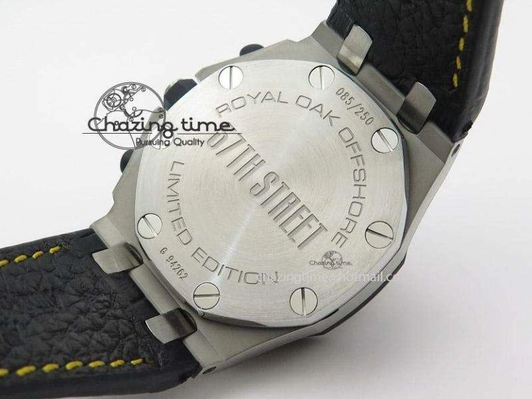 Stylish Royal Oak Offshore “57th Street” Rubberclad Bezel JF Best Edition On Leather Strap A 5124