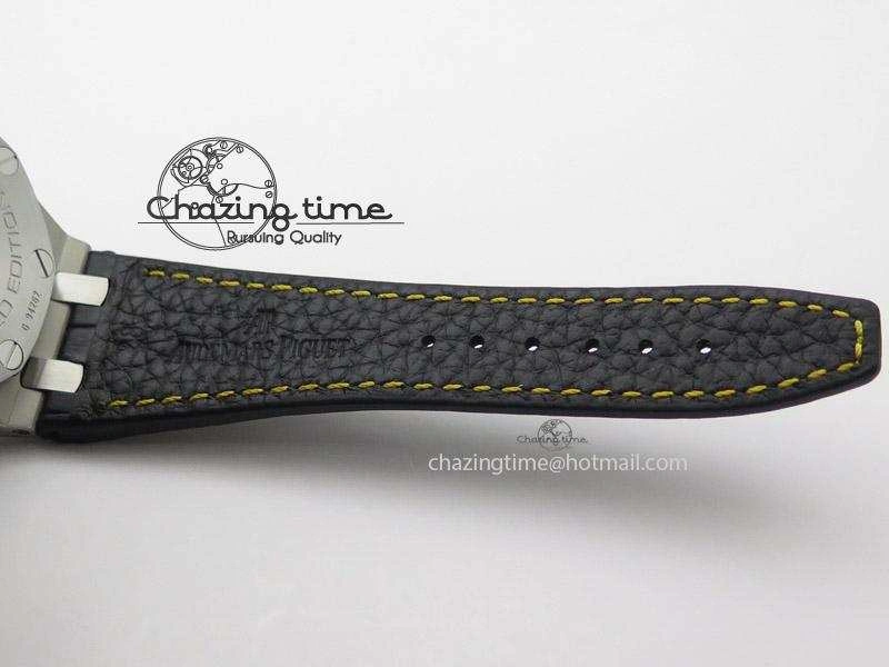 Stylish Royal Oak Offshore “57th Street” Rubberclad Bezel JF Best Edition On Leather Strap A 5124