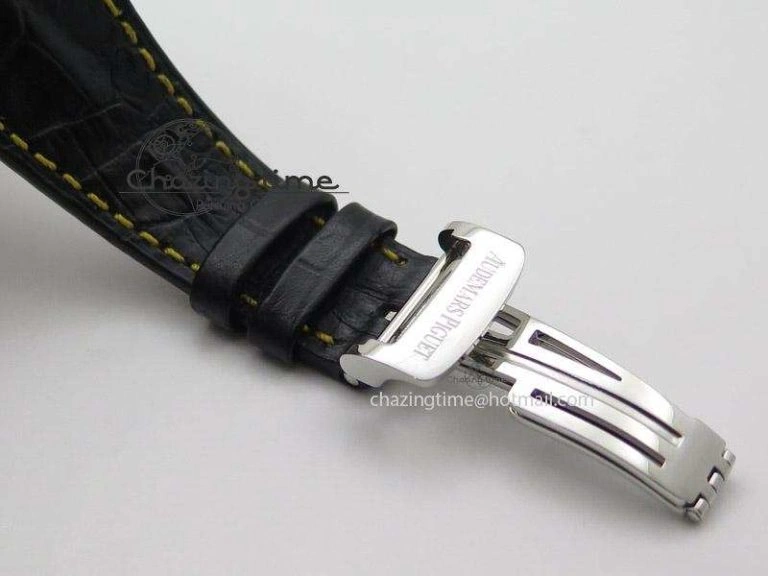 Stylish Royal Oak Offshore “57th Street” Rubberclad Bezel JF Best Edition On Leather Strap A 5124