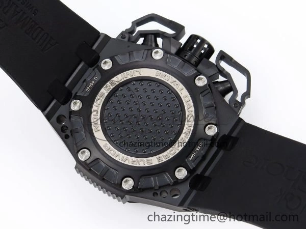 Royal Oak Offshore AP0861A Survivor Ltd Ed DLC CER RU Black IPF A Bright 4464