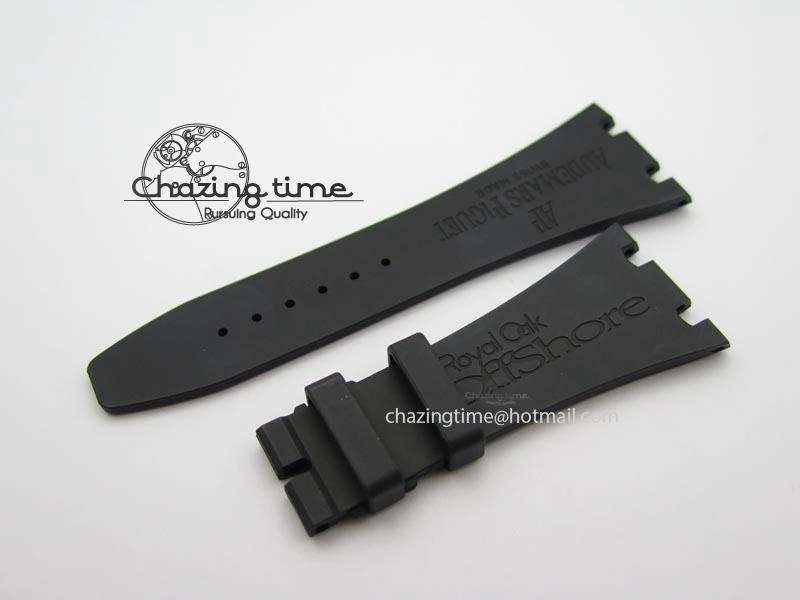 UrbanChic Royal Oak Offshore Black & White Marcus JF Best Edition On White Rubber Strap A7750 (Free Black Strap) 5068
