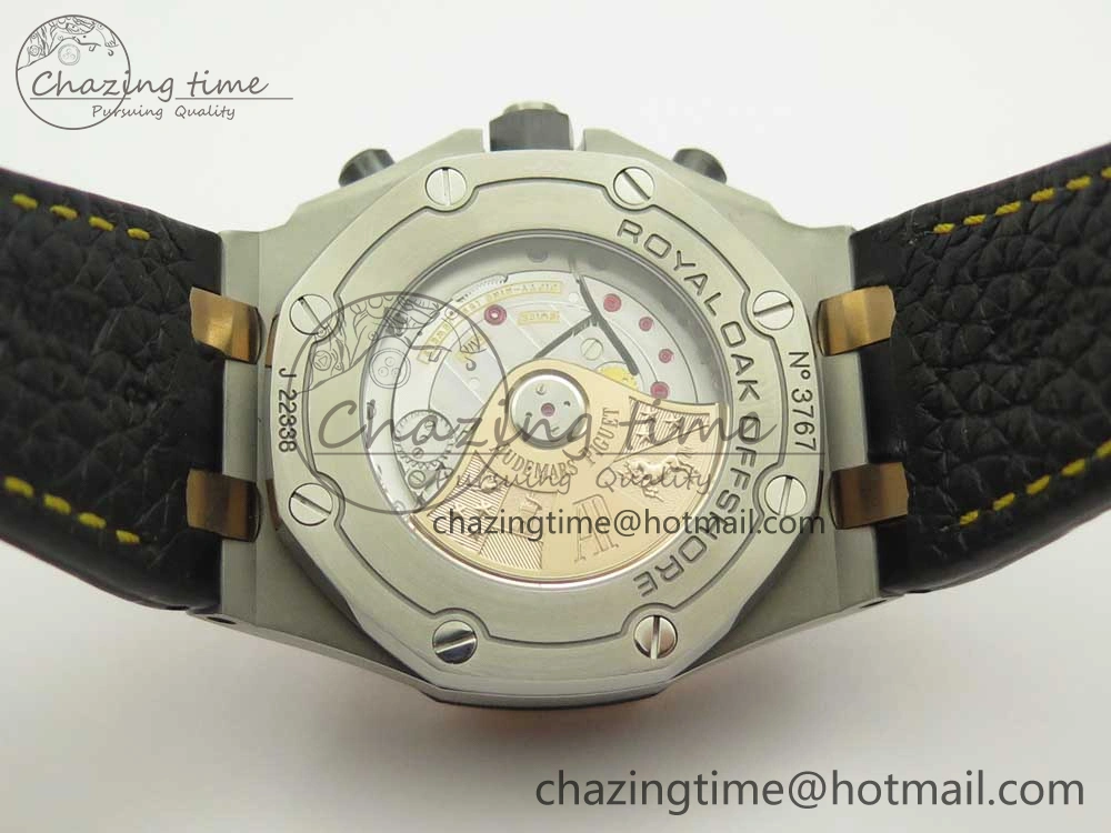 Royal Oak Offshore Bucherer JF Best Edition Two Tone Blue Dial on Black Leather Strap A QuickDry 4891