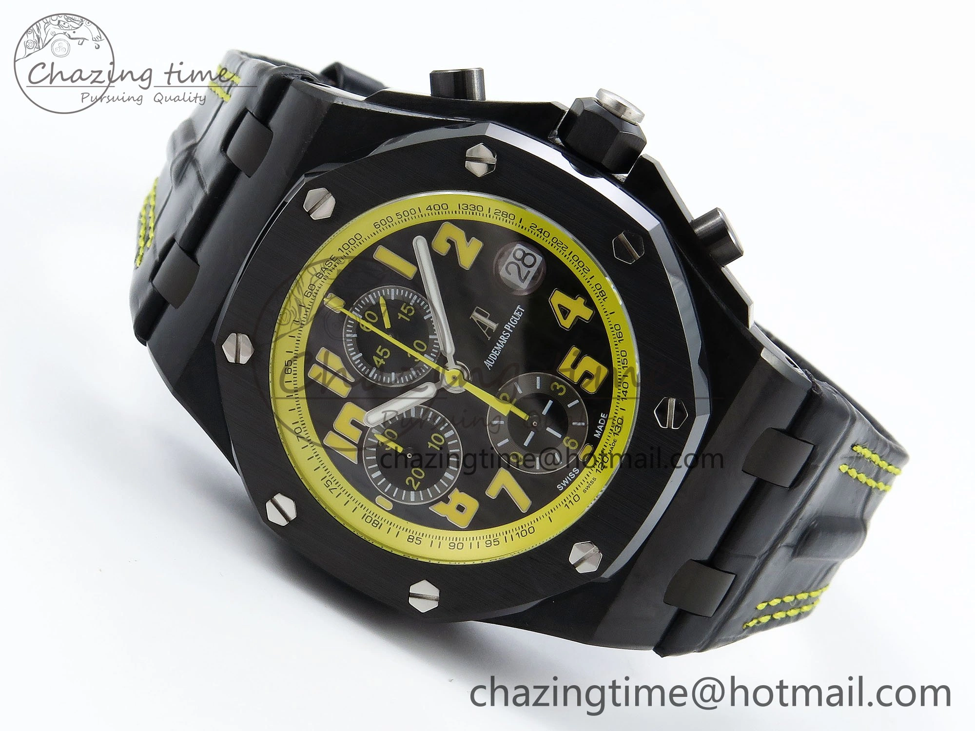 Royal Oak Offshore ‘Bumble Bee’ APF Best Edition on Black Rubber Strap A Affordable 4436
